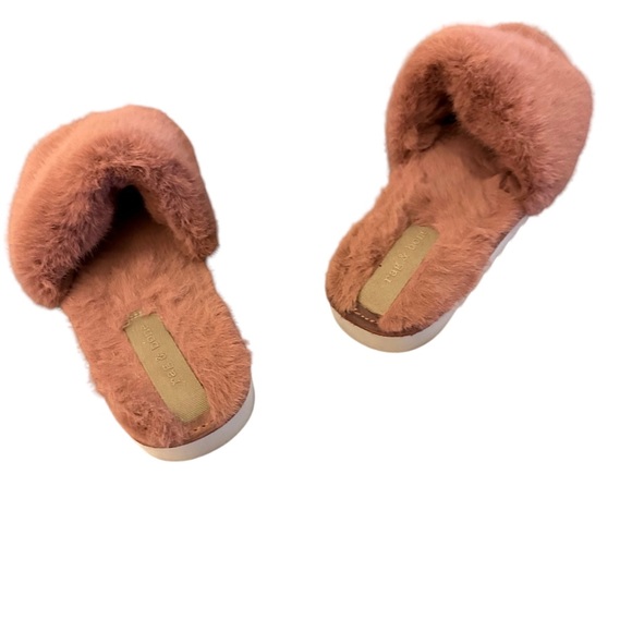Rag & Bone - pink fuzzy slides. - Picture 2 of 5